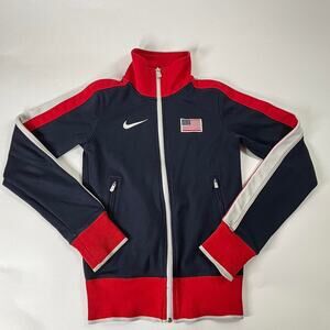 Official Womens Nike Sports USA Podium Track And Field Jacket Size Extra Small